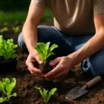 Trapianto di piantine di insalata: il gesto che riduce lo stress e assicura una crescita veloce