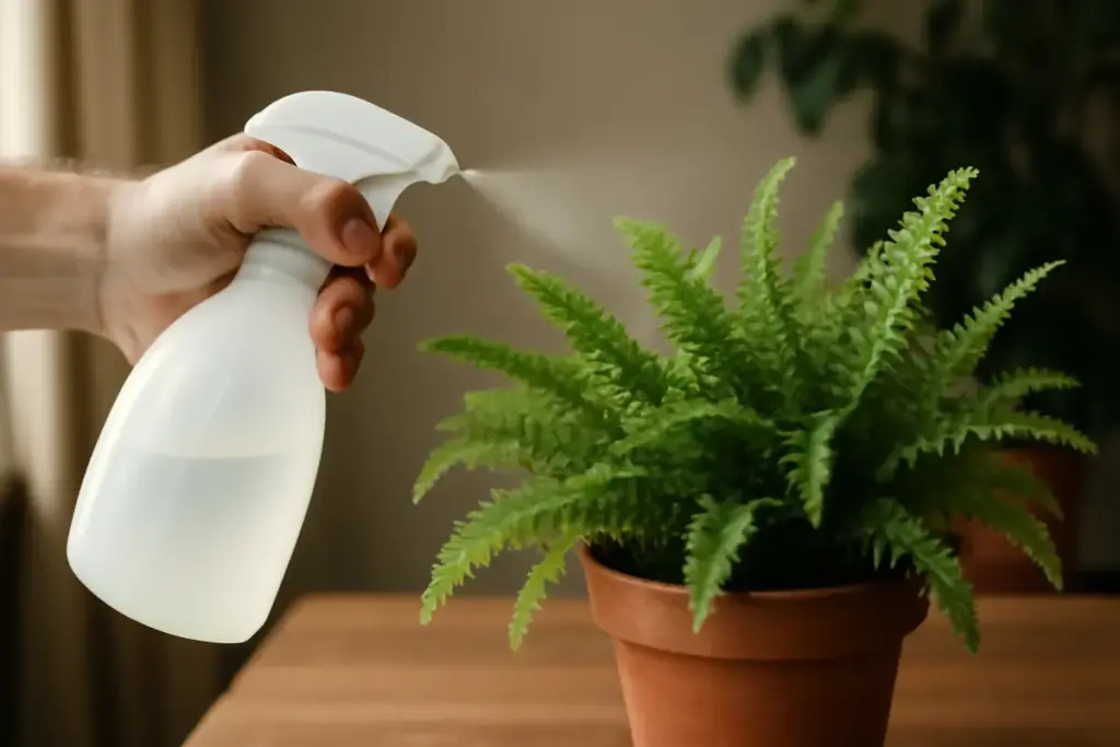Che irrigazione usare per le felci in casa? Un piccolo trucco per non farle mai seccare