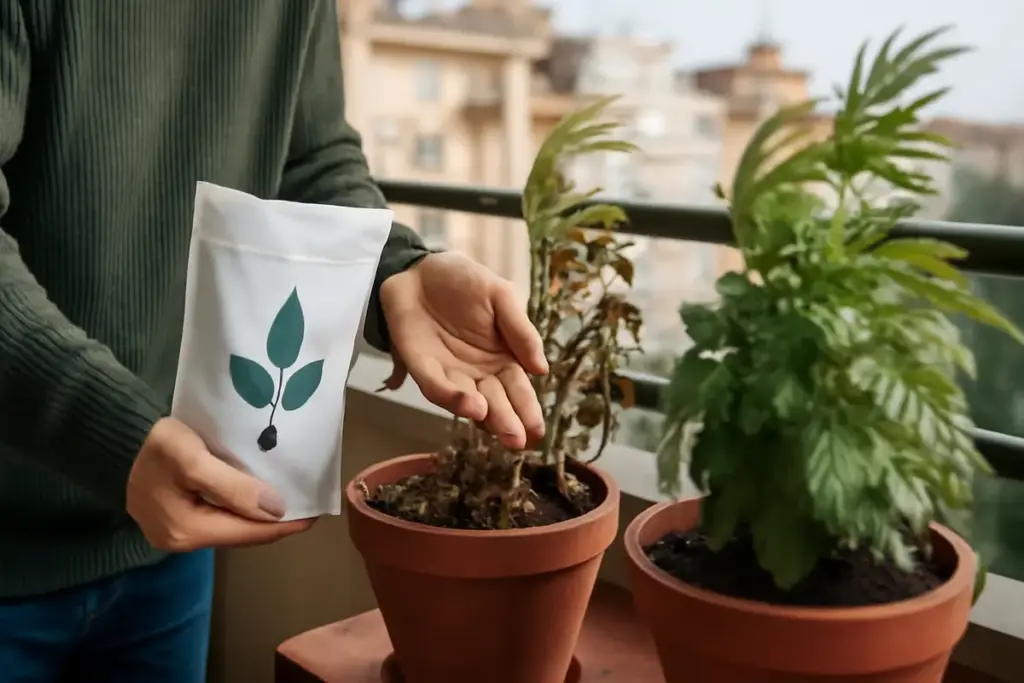 Piante sofferenti in balcone ventoso? Scopri la soluzione che ne migliora la resistenza e la crescita