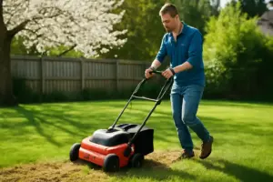 Taglio dell’erba con arieggiatore: perché farlo in primavera aumenta la crescita sana